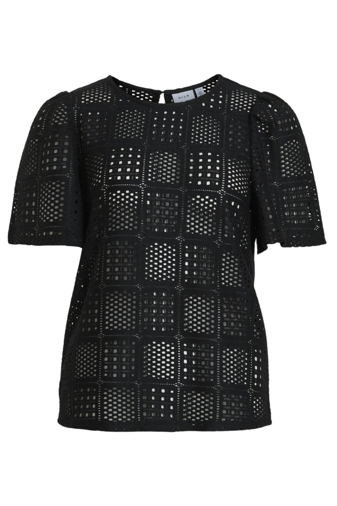 VINOVIRA O-NECK S/S TOP 14106577 Black Beauty
